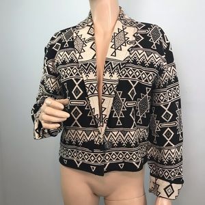 Flashback boho vintage southwest tapestry jacket L